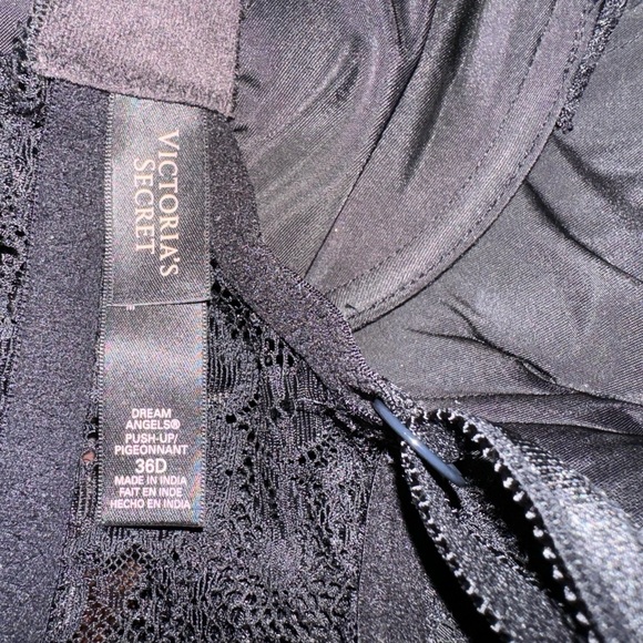 Victoria’s Secret Dream Angels Push Up Bra Black Size 36D - Picture 8 of 8